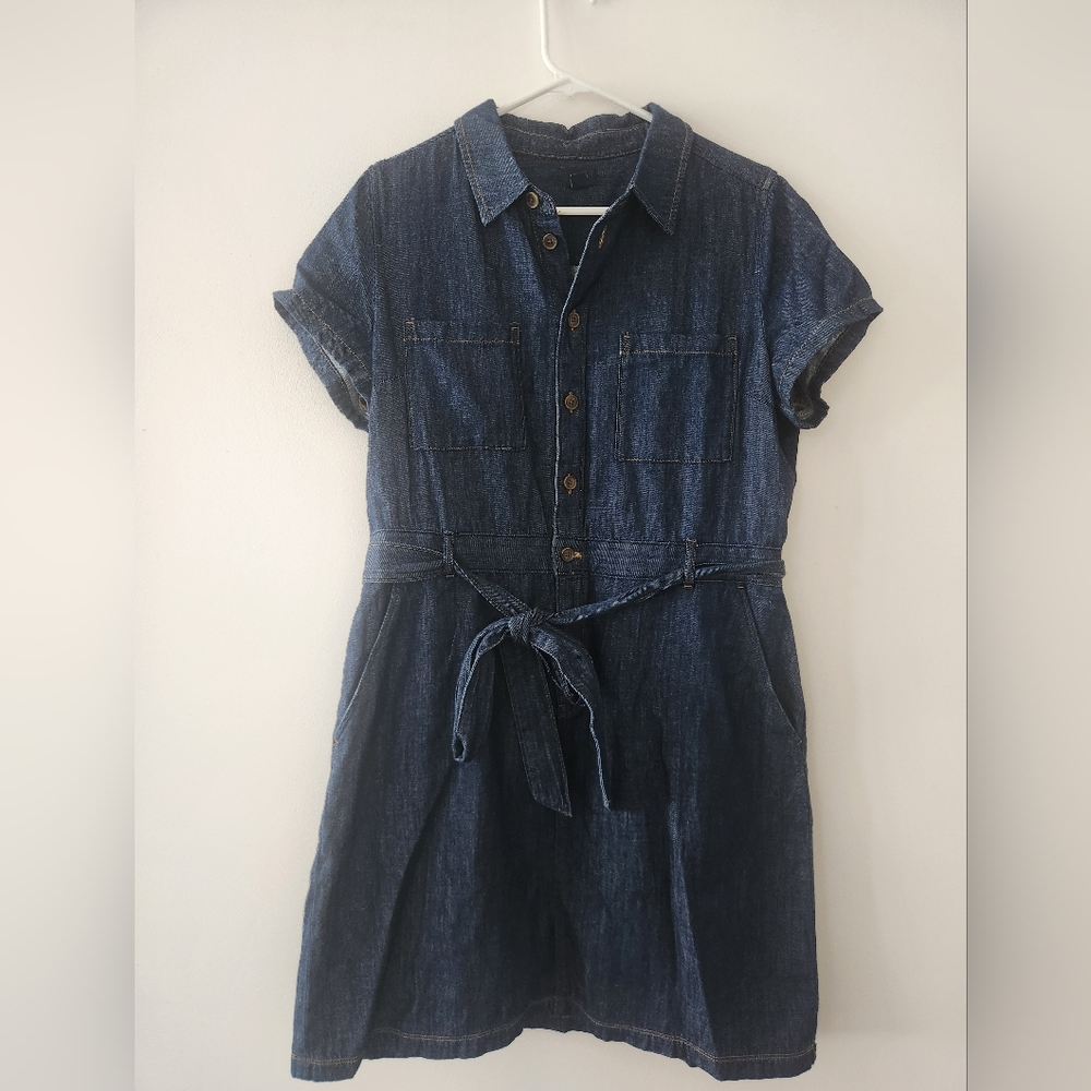 Denim Short Sleeve Dress